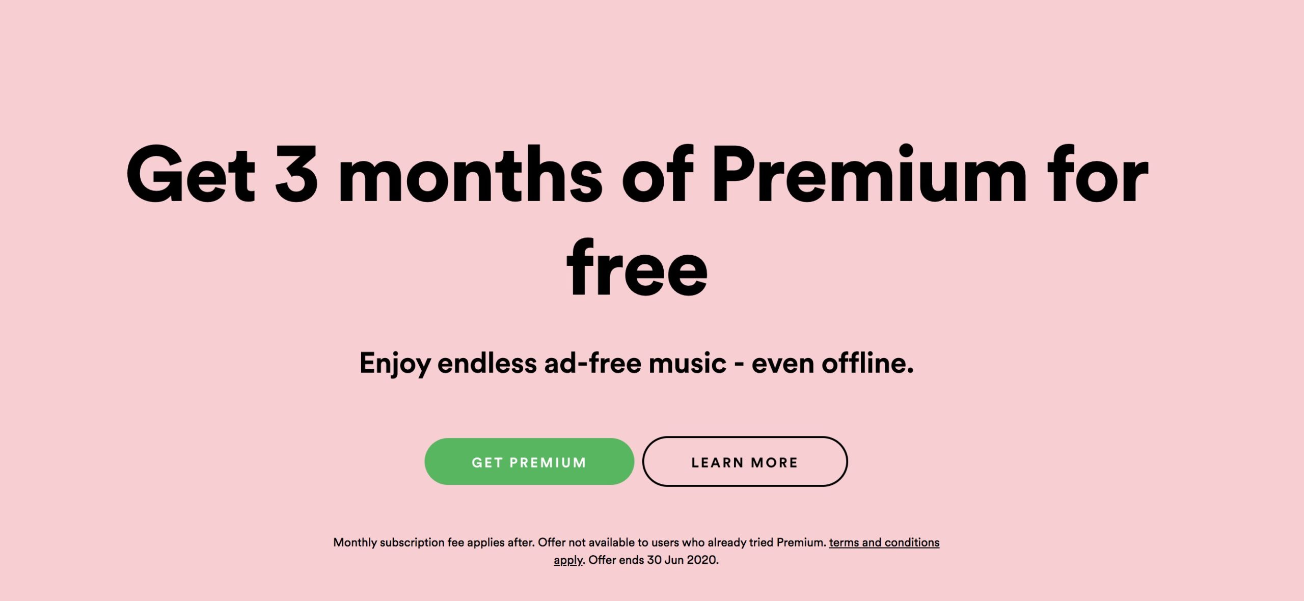 Spotify premium first 3 months free